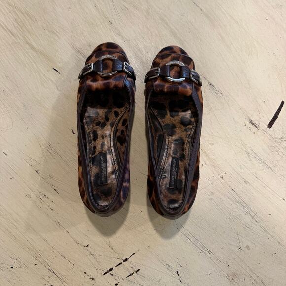 Dolce & Gabbana Animal Print Leather Ballet Flats Shoes Size 36 6 - Picture 2 of 10